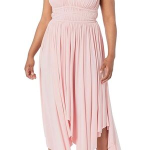 Norma Kamali Goddess Dress Blush Pink Size Medium Worn Once